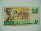 481. Singapore, 5 dollars 1976 Red-whiskered Bulbul., Postzegels en Munten, Bankbiljetten | Azië, Los biljet, Zuidoost-Azië, Verzenden