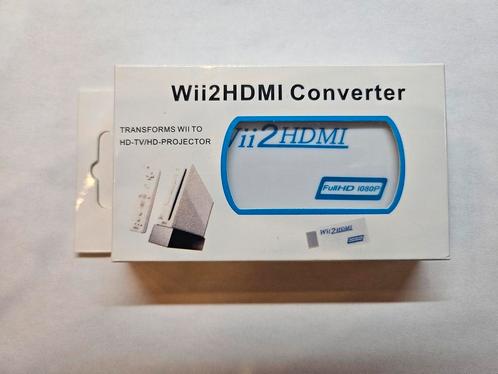 Wii naar HDMI & Audio adapter 1080P Full-HD Converter, Spelcomputers en Games, Spelcomputers | Nintendo Wii, Nieuw, Zonder controller