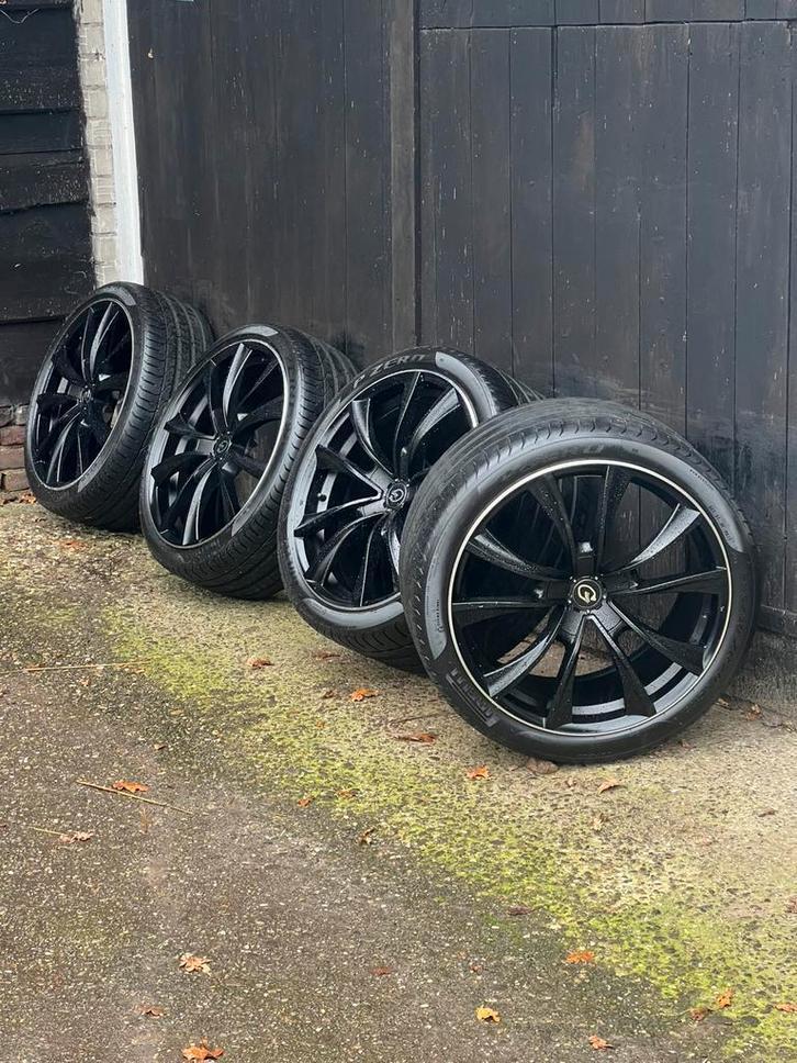 Nissan GTR Lexus ford mustang Dodge breedset 20” 5x114,3, Auto-onderdelen, Banden en Velgen, Banden en Velgen, Zomerbanden, 20 inch