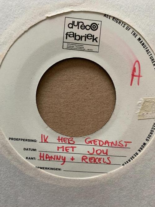 Hanny en de Rekels - San Remo ( single, proefpersing), Cd's en Dvd's, Vinyl Singles, Single, Pop, 7 inch, Ophalen