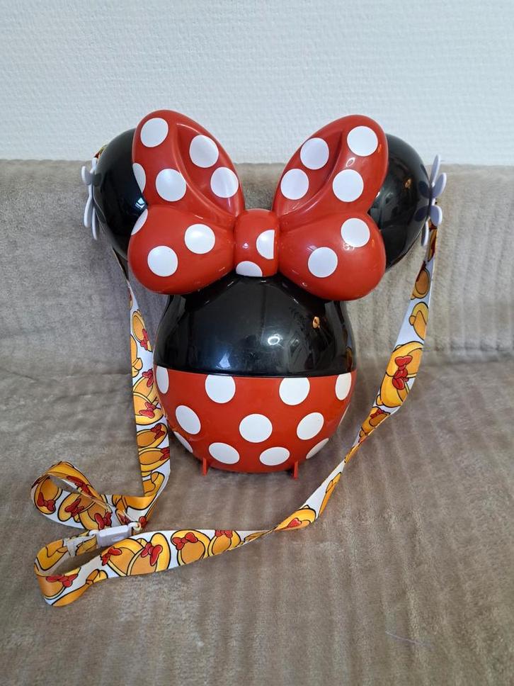 Disneyland Paris - Minnie Mouse Popcorn Bucket, Verzamelen, Disney, Zo goed als nieuw, Overige typen, Mickey Mouse, Ophalen of Verzenden