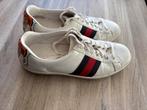 Gucci Ace Sneakers Maat 44, Wit, Ophalen of Verzenden, Sneakers of Gympen, Gedragen