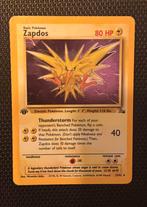 Zapdos Holo Nearmint First Edition 15/62 Fossil 1999 Wotc, Ophalen of Verzenden, Nieuw, Losse kaart, Foil