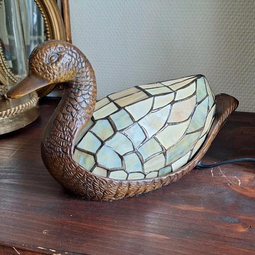 Lamp Tiffany Style Eend/Tafellamp, Antiek en Kunst, Curiosa en Brocante, Ophalen of Verzenden