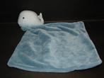 ZEEMAN WALVIS KNUFFELDOEK VELOURS BLAUW MET OP 1, Verzenden, Nieuw, Overige typen