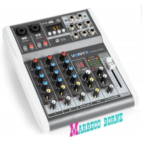 Mengpaneel, Mixer 4-kanaals, USB, MP3, Bluetooth, VMM-K402, Muziek en Instrumenten, Instrumenten | Toebehoren, Nieuw, Overige instrumenten