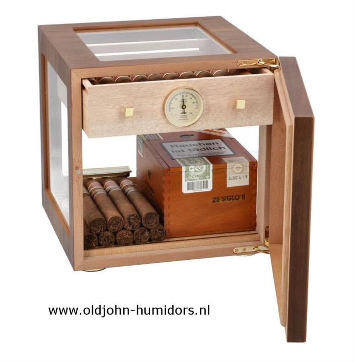 ADORINI HUMIDOR KABINET 100 CIGARS CUBE DELUXE WALNOOT h182W, Verzamelen, Rookartikelen, Aanstekers en Luciferdoosjes, Nieuw, Tabaksdoos of Verpakking