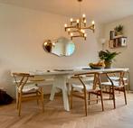 Piet Hein Eek Crisistafel + Crisisbank (RAL 9001), Huis en Inrichting, Ophalen, Gebruikt, 200 cm of meer, 50 tot 100 cm
