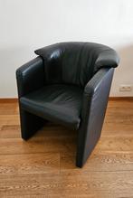 Rolf Benz fauteuil zwart leer, Huis en Inrichting, Ophalen of Verzenden, Zo goed als nieuw, Modern, 50 tot 75 cm
