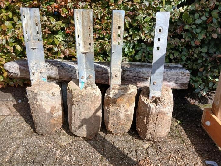 4 betonpoeren voor funderen mancave overkapping pergola etc, Doe-het-zelf en Verbouw, Overige Doe-het-zelf en Verbouw, Gebruikt