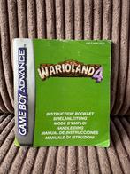 Warioland 4 handleiding, 1 speler, Ophalen of Verzenden, Zo goed als nieuw