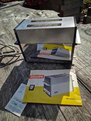 Vintage Philips HM 3420 Broodrooster - Compleet met Doos beschikbaar voor biedingen