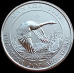 2 OZ MUNT ZILVER 2025 CANADA GOOSE 999 SILVER MUNTEN GANS, Ophalen of Verzenden, Zilver