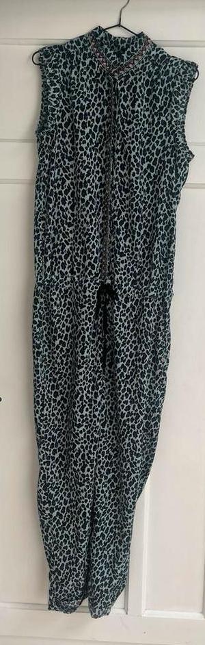 Maison scotch maries musthave jumpsuit maat S/M 1 panter, Kleding | Dames, Jumpsuits, Zo goed als nieuw, Maat 36 (S), Blauw, Ophalen of Verzenden