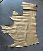 Lap gouden (kraklé motief) runderleer, 120 cm of meer, Nieuw, Ophalen of Verzenden, Katoen