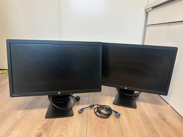 HP EliteDisplay E231 Monitoren - Set van 2, Computers en Software, Monitoren, Gebruikt, 60 Hz of minder, DisplayPort, LED, Full HD