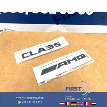 W118 CLA35 AMG LOGO SET ZWART emblemen CLA 35 Klasse 2018-20 beschikbaar voor biedingen
