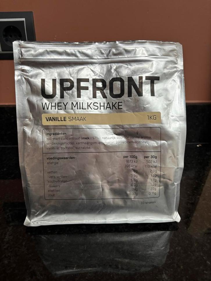 Upfront Whey Vanille - Deels Geopend, Sport en Fitness, Fitnessmaterialen, Gebruikt, Overige typen, Armen, Verzenden