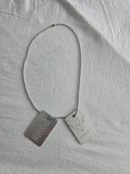 Dogtags thunderdome 1995 box ketting, Ophalen of Verzenden, Zo goed als nieuw, Zilver, Overige materialen