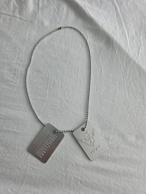 Dogtags thunderdome 1995 box ketting, Sieraden, Tassen en Uiterlijk, Kettingen, Zo goed als nieuw, Overige materialen, Zilver