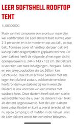 Leer daktent nieuw, Ophalen, Nieuw