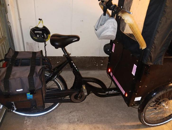 Vogue Supreme elektrische bakfiets | regenhuif + accessoires, Fietsen en Brommers, Fietsen | Bakfietsen, Gebruikt, Overige merken