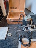 Bovenfrees Elu MOF96 E + accessoires in houten koffer, Ophalen of Verzenden, Gebruikt, Bovenfrees