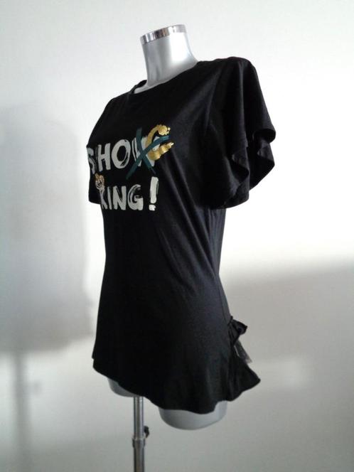 Liu Jo top zwart met pailletten, large origineel, Kleding | Dames, Tops, Zo goed als nieuw, Maat 38/40 (M), Zwart, Korte mouw