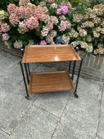 Leuke jaren 50 drank koffie side tabel, Ophalen of Verzenden, Zo goed als nieuw, 25 tot 50 cm, Rechthoekig