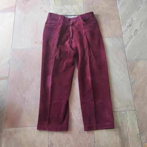 Rood fluwelen chino Comfort Stretch maat 50, Kleding | Heren, Broeken en Pantalons, Gedragen, Maat 48/50 (M), Rood, Ophalen of Verzenden