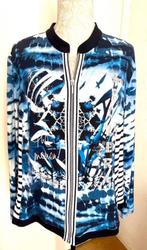 Just White vest maat 48[v], Kleding | Dames, Ophalen of Verzenden, Zo goed als nieuw, Maat 46/48 (XL) of groter, Blauw