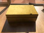 Mooie gouden velvet kist, Ophalen, Zo goed als nieuw, 50 tot 100 cm, Minder dan 50 cm