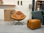 Nieuw Label Hidde Fauteuil Bovino Naturel leer Design stoel, Huis en Inrichting, Fauteuils, Nieuw, Ophalen of Verzenden, Label van den Berg
