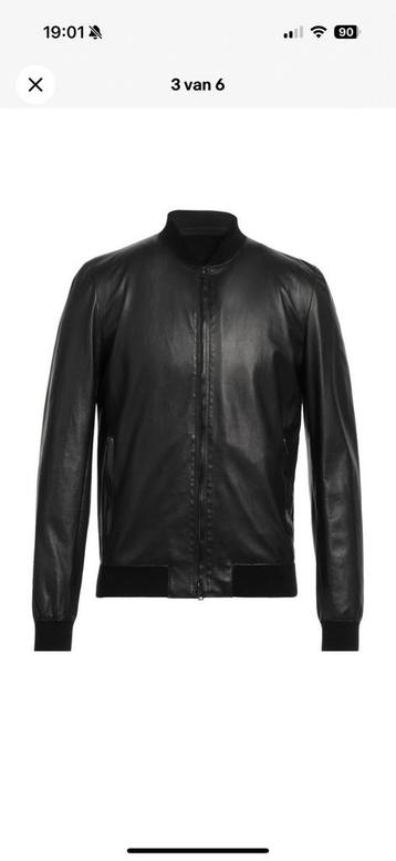 Salvatore Santoro Leren Bomber Jacket IT48 US38 M beschikbaar voor biedingen