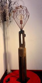 Vloerlamp “Wasstamper Brons", Ophalen, Gebruikt, 100 tot 150 cm, Funky,Home,Decoratief,Cool,Retro,Design.