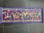 India handbeschilderd doek schilderij Indiase handwerk 100cm, Verburgt Vintage, Nieuw, Ophalen of Verzenden, https://verburgtvintage.nl/#contact