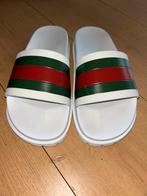 Gucci Web Slide Sandal White, Kleding | Heren, Ophalen of Verzenden, Zo goed als nieuw, Wit, Sandalen