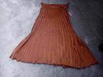 Plissé rok met rits, maat M, Kleding | Dames, Rokken, Maat 38/40 (M), Bruin, Ophalen of Verzenden, Zo goed als nieuw