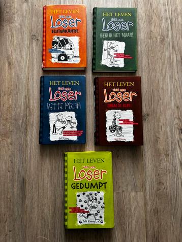 5 boeken Het leven van een loser van Jeff Kinney beschikbaar voor biedingen
