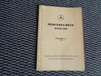 Mercedes Benz 180 Benzine Ponton Betriebsanleitung Catalog-A, Verzenden