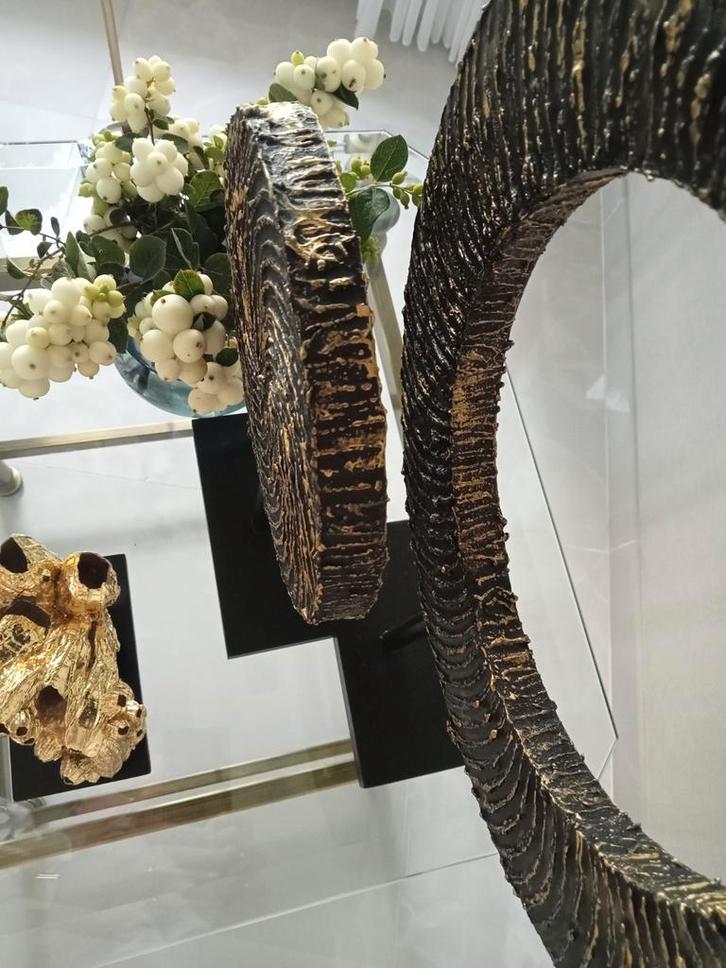 Zwart met goud gedecoreerde ornamenten Set op Voet, Huis en Inrichting, Woonaccessoires | Overige, Nieuw, Ophalen of Verzenden