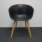 HAY About a Chair AAC22 Design Stoel | Zwart | Eiken, Huis en Inrichting, Hout, Gebruikt, Zwart, Ophalen of Verzenden