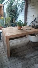 Tuintafel + bank steigerhout, Ophalen, Gebruikt, Rechthoekig, Hout