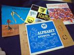 Raffia. Stempelen. Wikkelfiguren. Alphabet Stencil Set., Hobby en Vrije tijd, Ophalen of Verzenden, Gebruikt, Overige typen