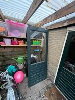 hardhouten deur 210x86,5cm, Doe-het-zelf en Verbouw, Deuren en Horren, Ophalen, Gebruikt, 80 tot 100 cm, 200 tot 215 cm