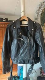 Zara biker jas maat L valt mideum echt leer, Maat 38/40 (M), Ophalen of Verzenden, Gedragen, Zara