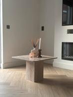 Travertin salontafel/bijzettafel, Ophalen, Overige materialen, 50 tot 100 cm, Travertin  travertine japandi vintage marmeren natuursteen