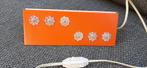 vintage retro oranje bedlamp Herda Almelo, Ophalen of Verzenden, Gebruikt, Metaal