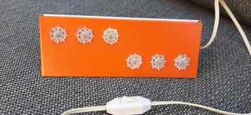 vintage retro oranje bedlamp Herda Almelo beschikbaar voor biedingen
