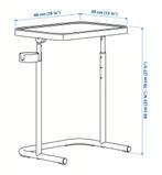 Beige laptoptafeltje, Ophalen, Overige materialen, 55 tot 75 cm, Zo goed als nieuw